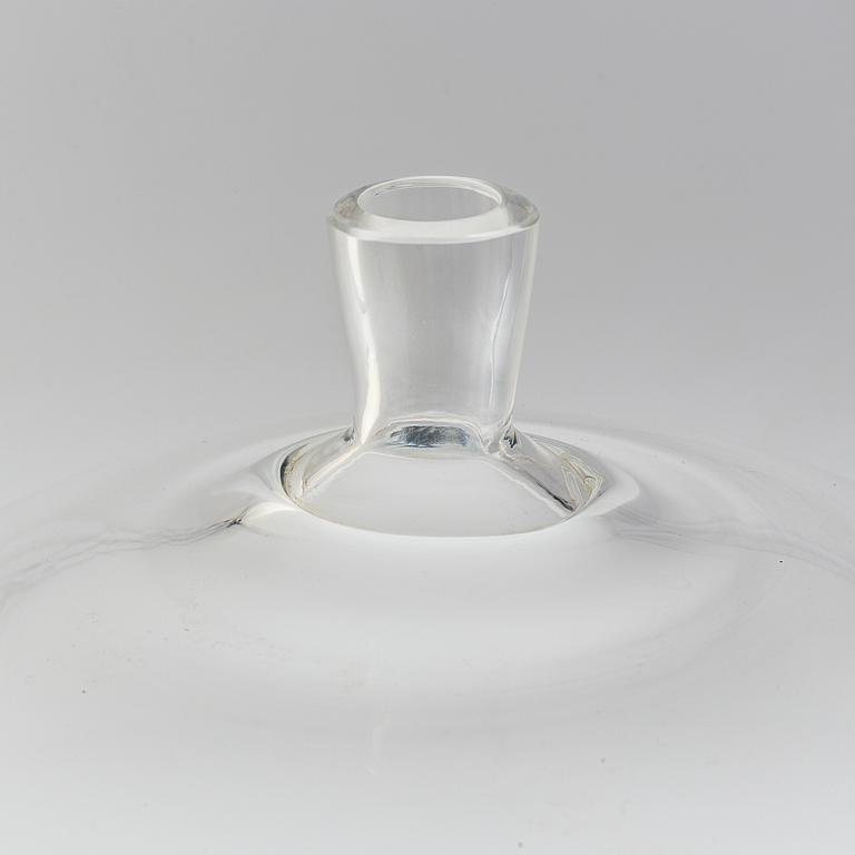 INGEBORG LUNDIN, vas av glas, "Äpplet", Orrefors. Formgiven 1955. Detta exemplar 1970-tal.