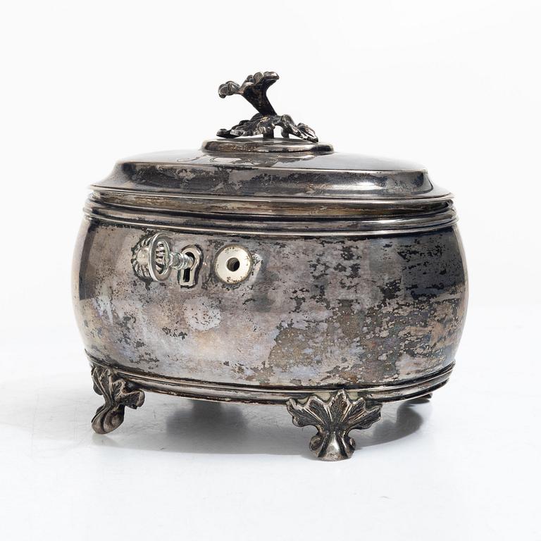 C. Widström, a silver Rococo style casket, Visby 1903.