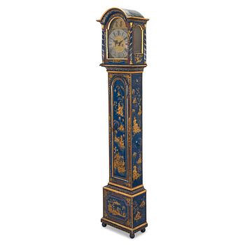 A Swedish late baroque long case clock, Christopher Hörner (active in Uppsala 1722-60), mid-18th century.