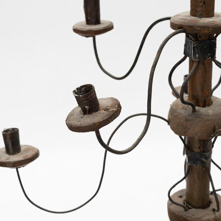 A 19th century chandelier.