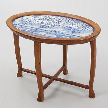 Helge Johansson, & Nordiska Kompaniet, side table, top from S:t Eriks Lervarufabriker, Uppsala 1918.