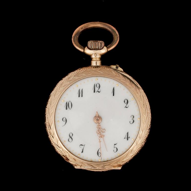 DAMFICKUR, 14 k guld, 1900-talets första kvartal.