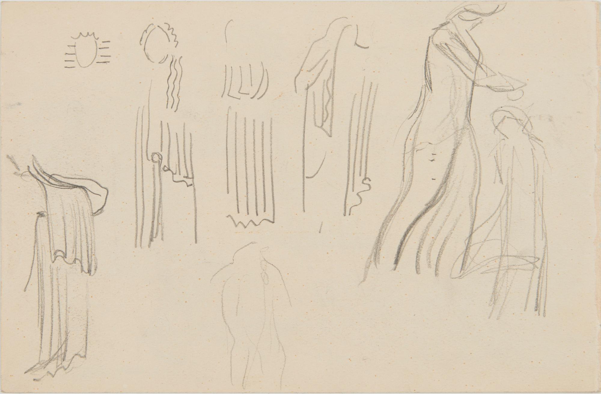 Santeri Salokivi, Sketches, 4 pcs, for the work 'The Song of the Sun' (1929).