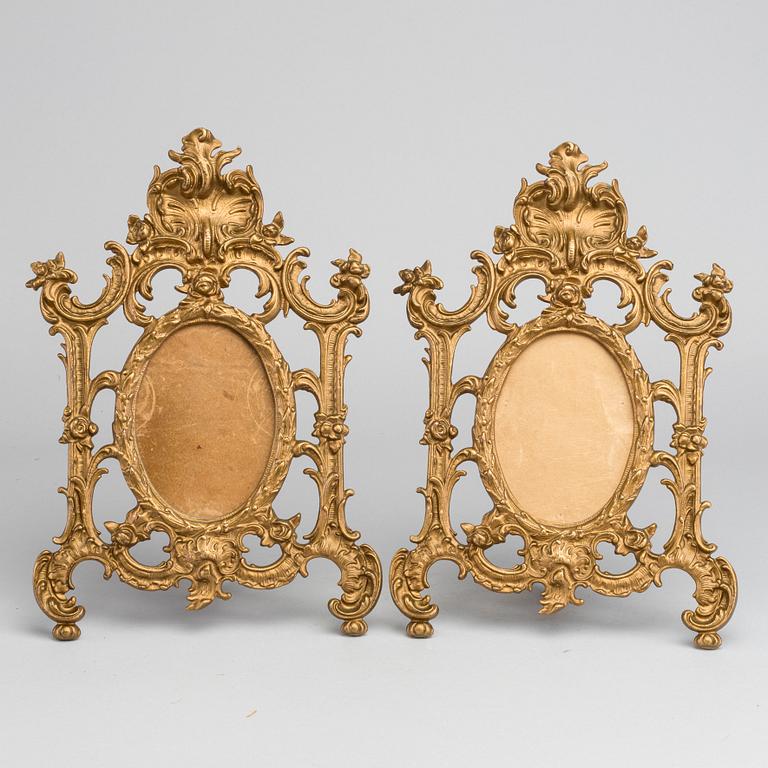 TWO PHOTO FRAMES 19th/20th century.