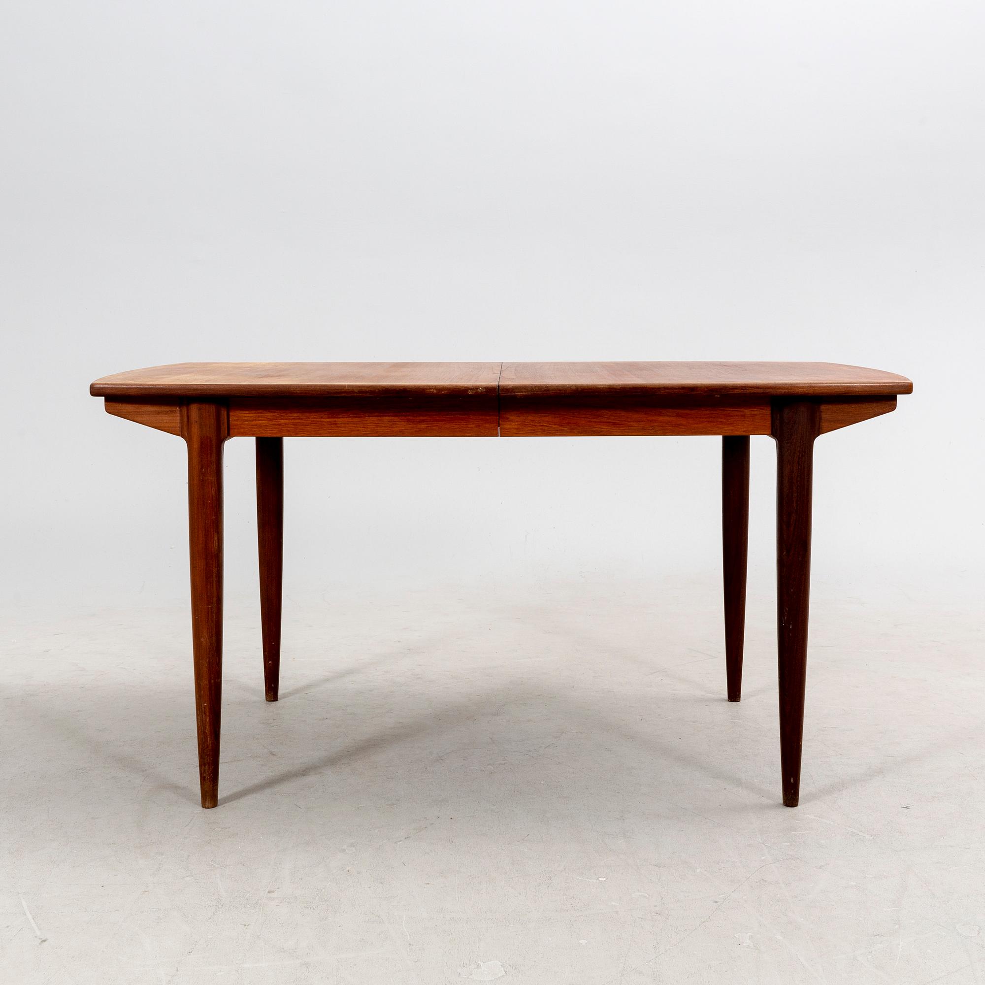 Svante Skogh, matbord samt stolar 4 st Rosetto-serien Abra Möbler 1960-tal.