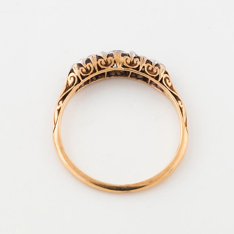 A old cut diamond ring.