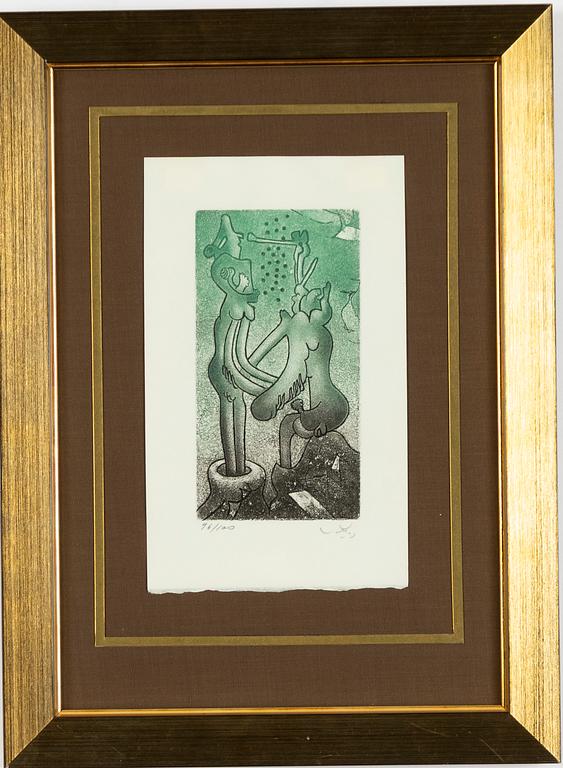 Roberto Matta, "Fous riez", 2 pcs.