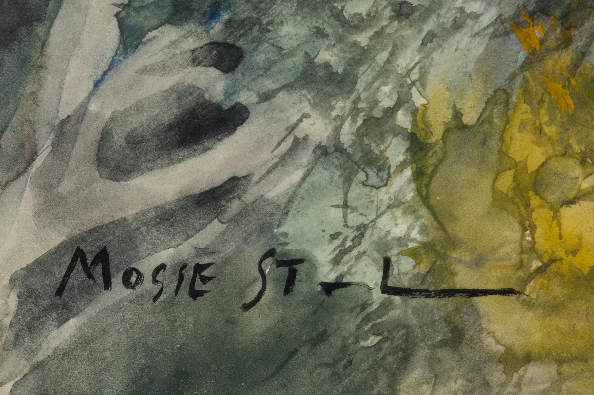 Mosse Stoopendaal, akvarell, signerad.