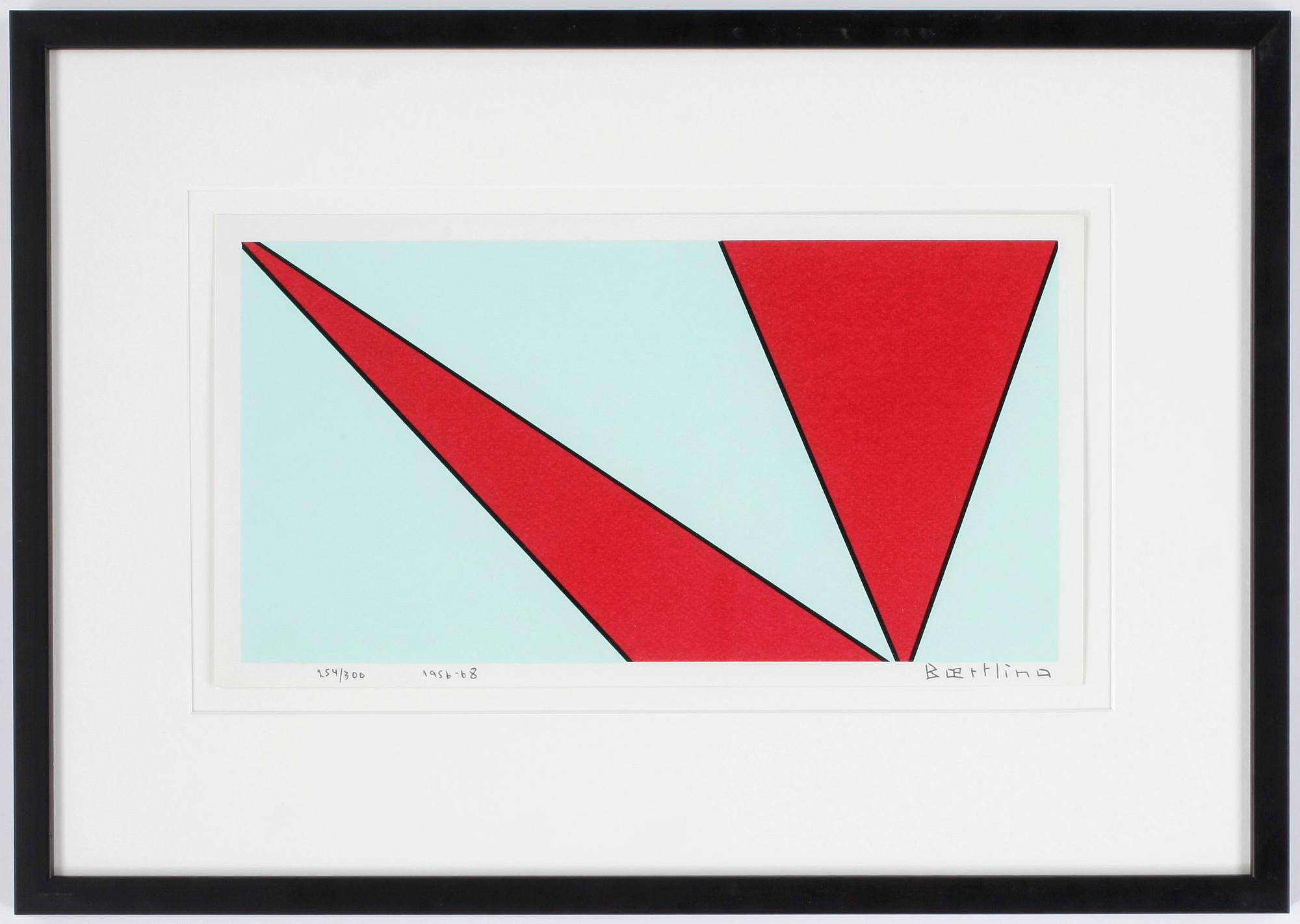 OLLE BAERTLING, färgserigrafi. Signerad och daterad 1956-68. Numrerad 254/300.