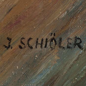INGE SCHIÖLER, olja på duk, sign.