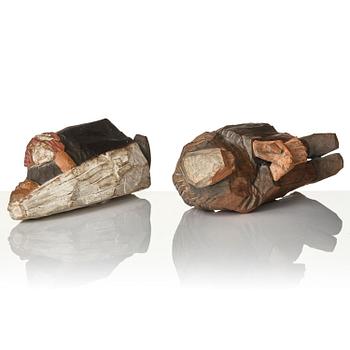 Axel Petersson Döderhultarn, "Bröllop" (The wedding) (7 pieces).