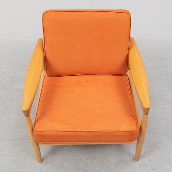 ERIK WÖRTZ, a 'Kolding' oak easy chair from IKEA, 1960's.