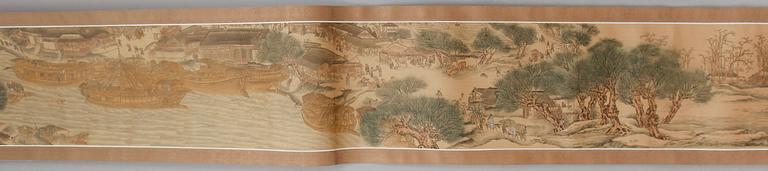 KAKEMONO, litografiskt tryck, 1900-tal.