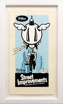 D*Face aka Dean Stockton, a signed and numbered color serigraph.