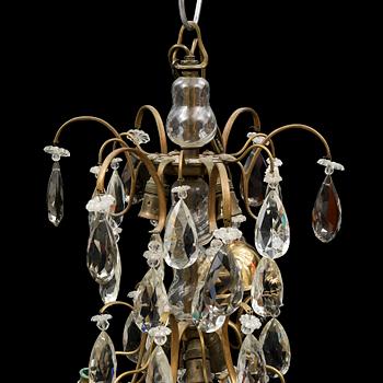 A Rococo style chandalier, 20th Century.