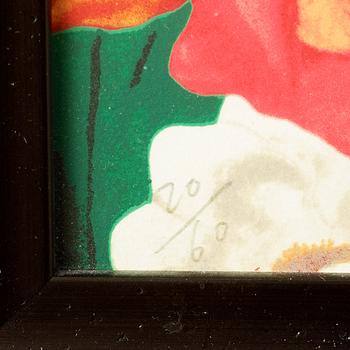 Zeng Fanzhi, Man with flowers, ur: "Mask Series".