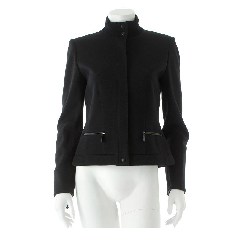 HERMÈS, a black wool jacket.