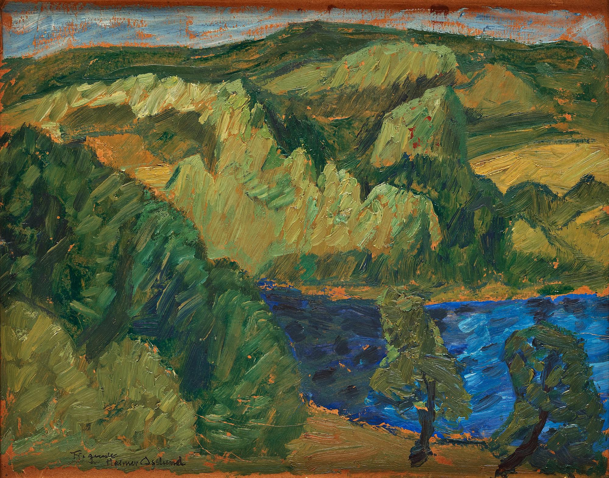 Helmer Osslund, Älvlandskap från Ångermanland.