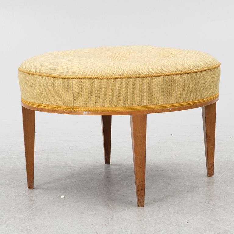 Josef Frank, a model 647 ottoman, Firma Svenskt Tenn, before 1985.