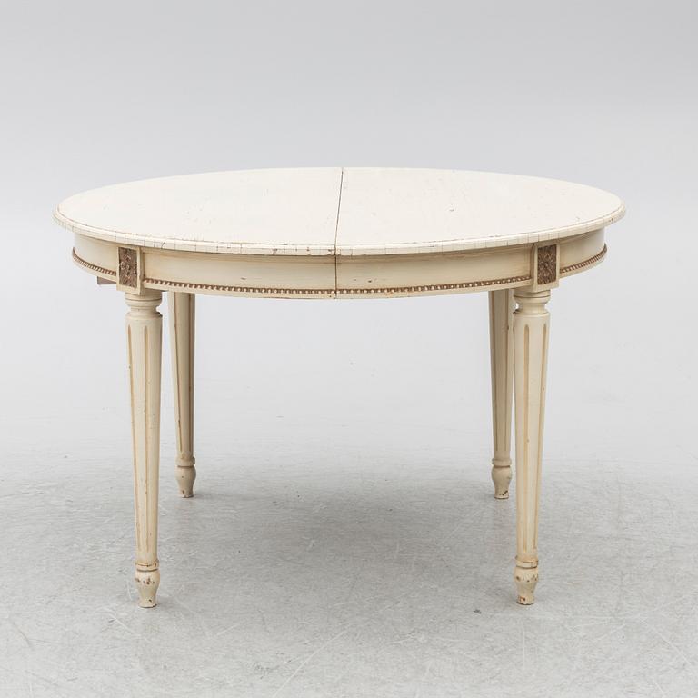 Dining table, Gustavian style, mid-20th century.