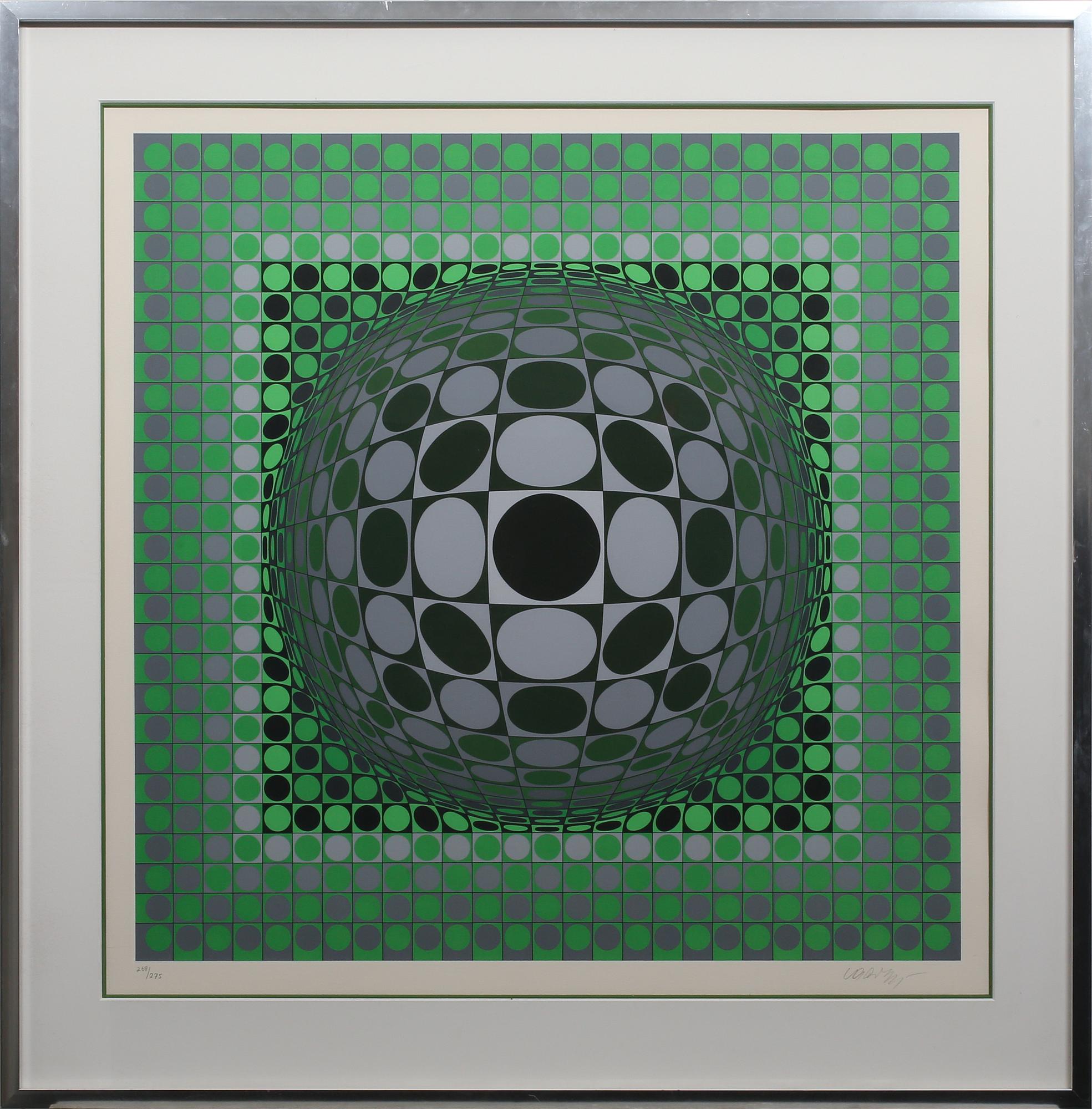VICTOR VASARELY, färgseriegrafi, signerad och numrerad 268/275.