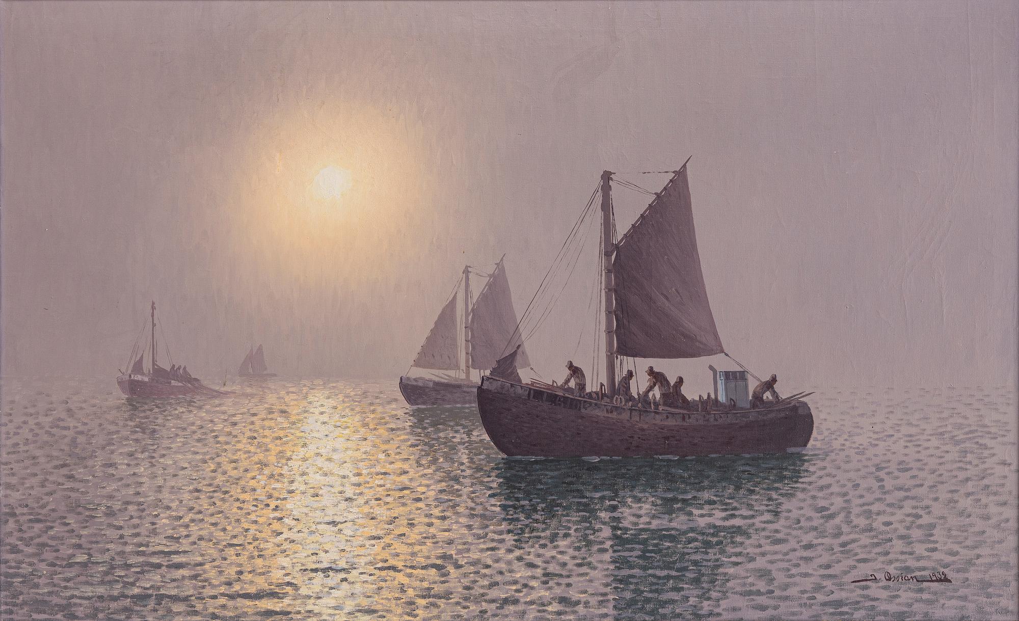 Johan Ossian-Andersson, Fiskebåtar.