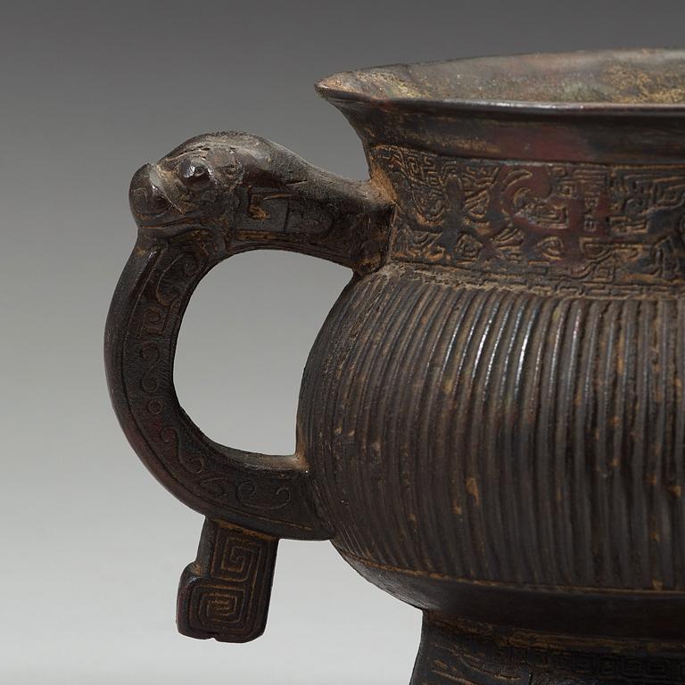 A bronze censer, Ming dynasty (1368-1644).