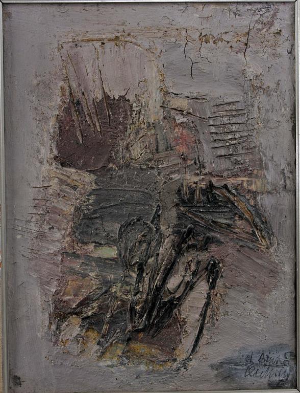 OKÄND KONSTNÄR, olja på duk, bär sign.