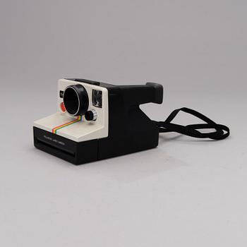 A Polaroid Land OneStep camera from the 1970s.