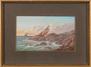 oil on board, signed.
