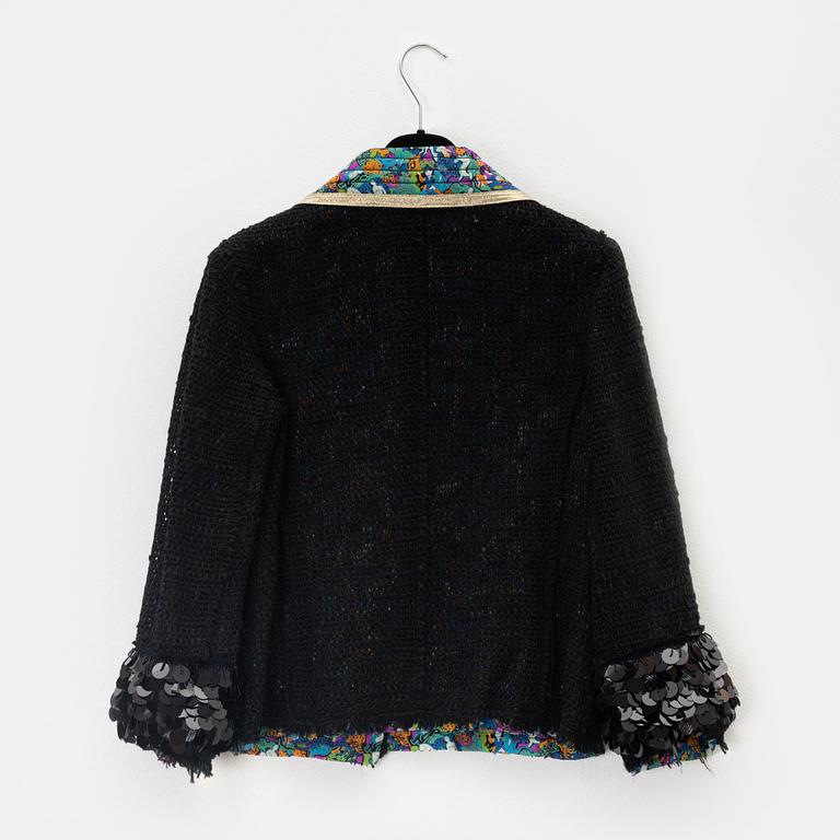 Marc Jacobs, a sequin and ribbon decor jacket, size 0.