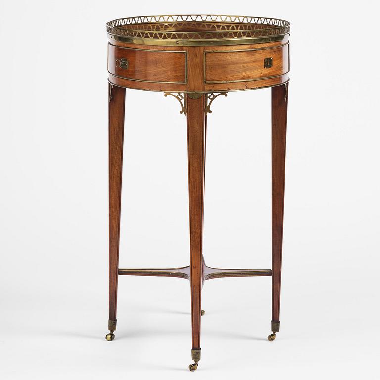 A late Gustavian mahogany table attributed to C. D. Fick (master in Stockholm 1776-1806).