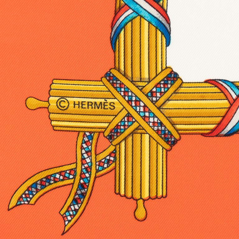 Hermès, scarf, "1789 Liberté Égalité Fraternité".