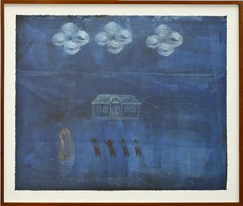 HELMTRUD NYSTRÖM, blandteknik, sign o dat 2001.