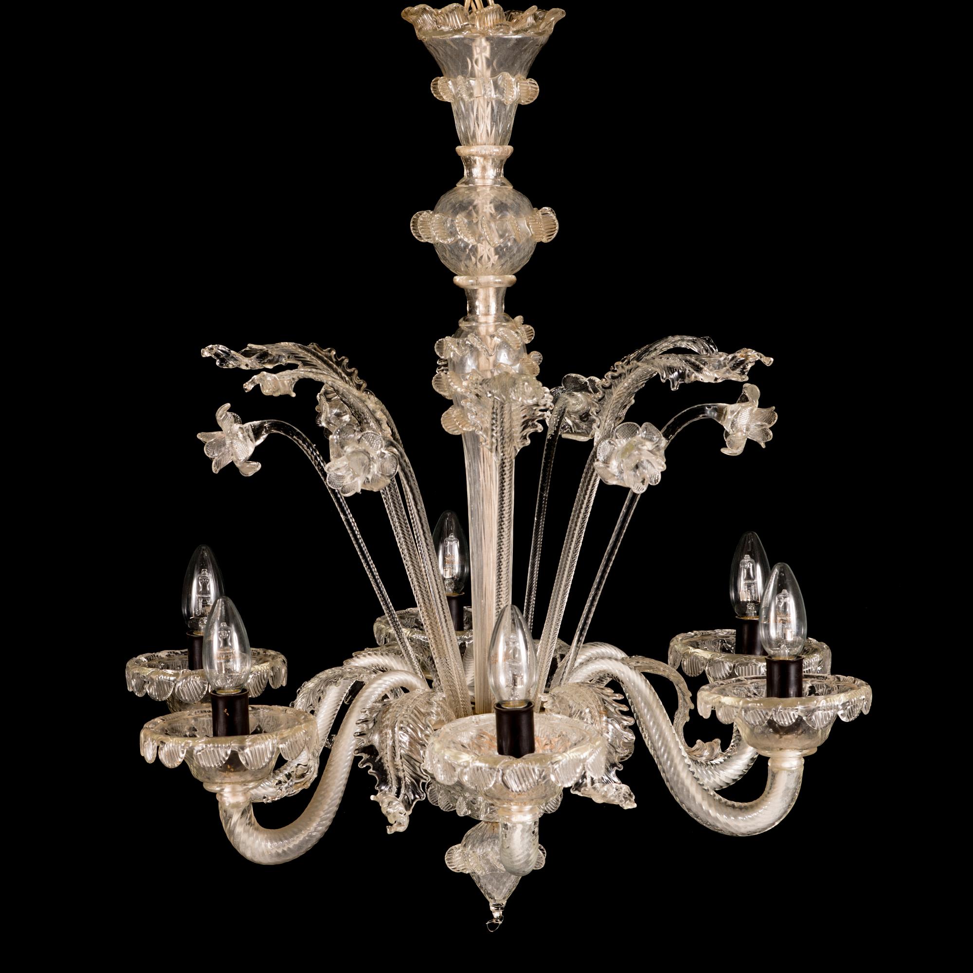 A mid-20th Century Murano glass chandelier.