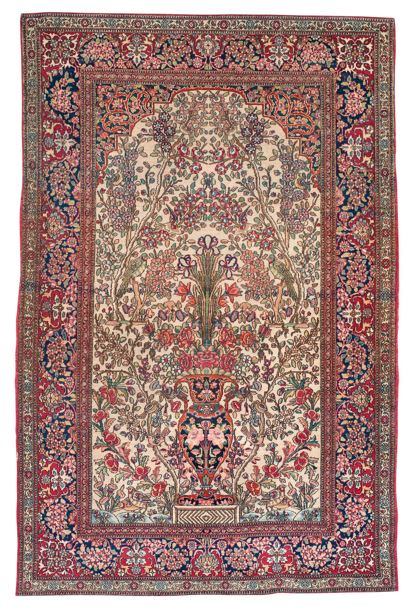 SEMI-ANTIQUE ESFAHAN. 214 x 140,5 cm.