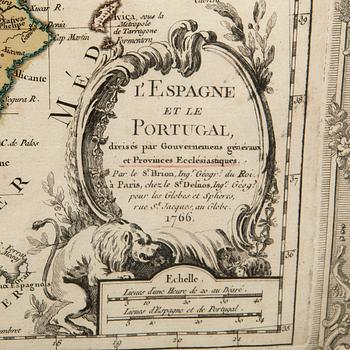 Maps of Europe, 8 pcs., 18th century, France.