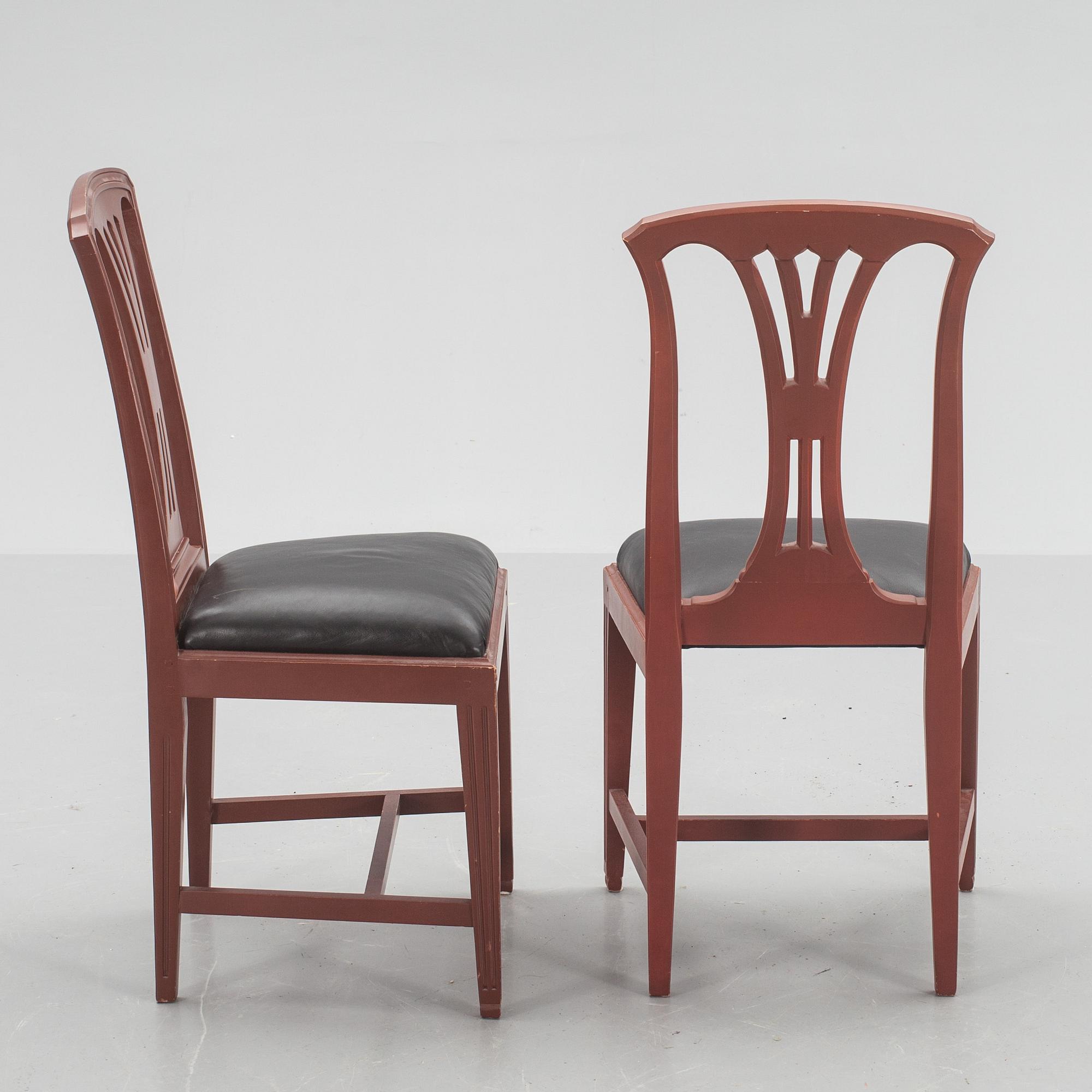 STOLAR, ett par, gustaviansk stil, "Fresta", IKEA's 1700-talsserie, 1990-tal.