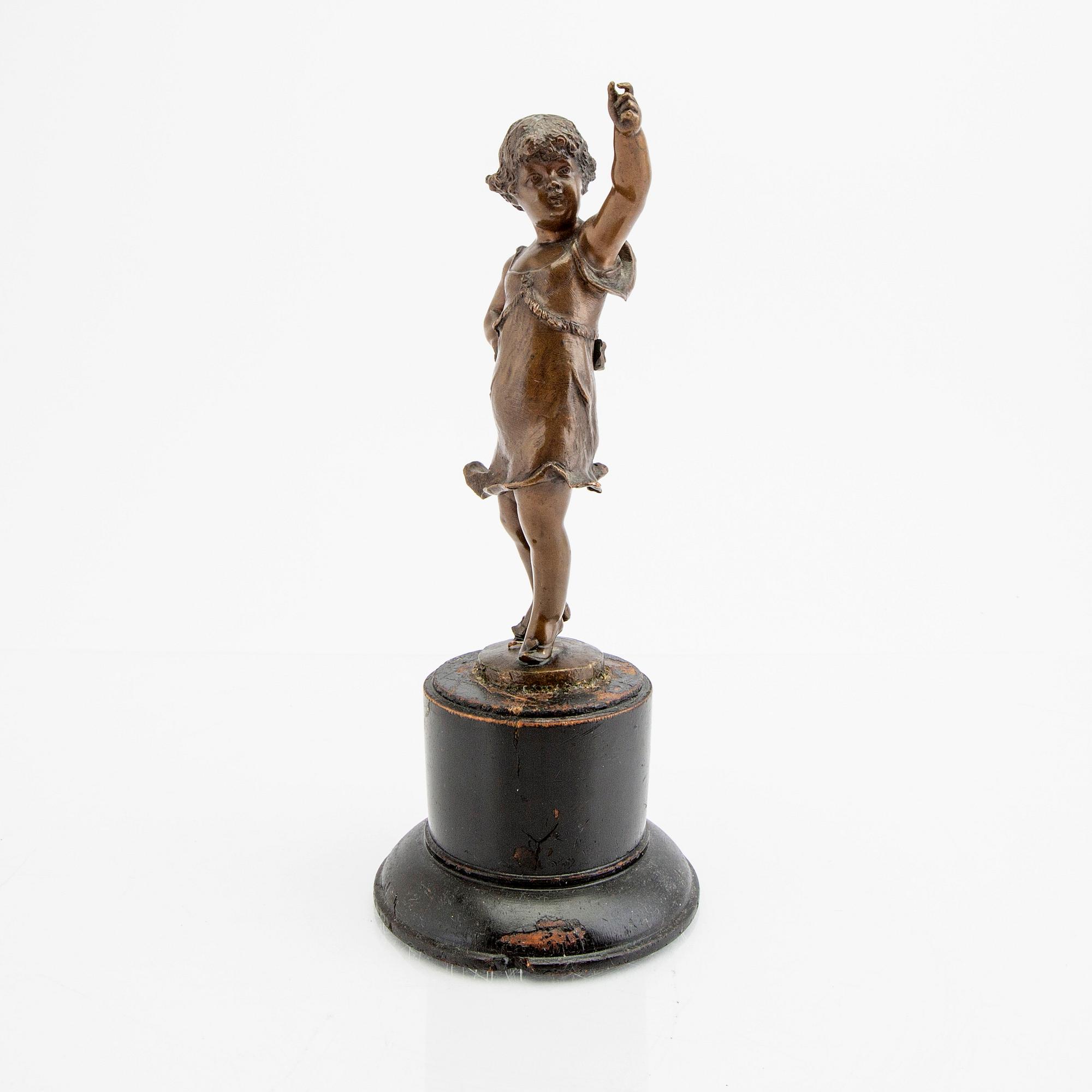 Franz Iffland, a sogned and dated 1890 bronze sculpture.
