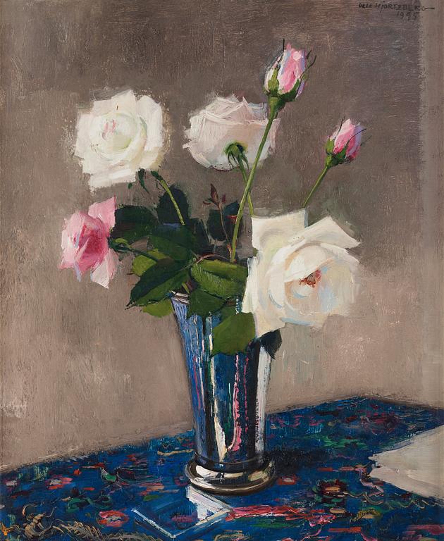 Olle Hjortzberg, Still life with roses.