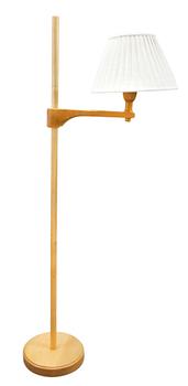 112. A PINE FLOOR LAMP.