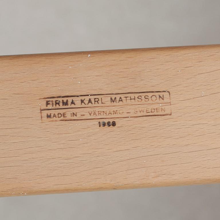 FÅTÖLJER, ett par, "Eva", Bruno Mathsson, Firma Karl Mathsson, 1968.