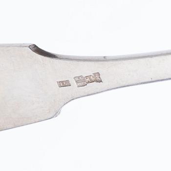 A Russian silver ladle, silver, Moscow 1869.