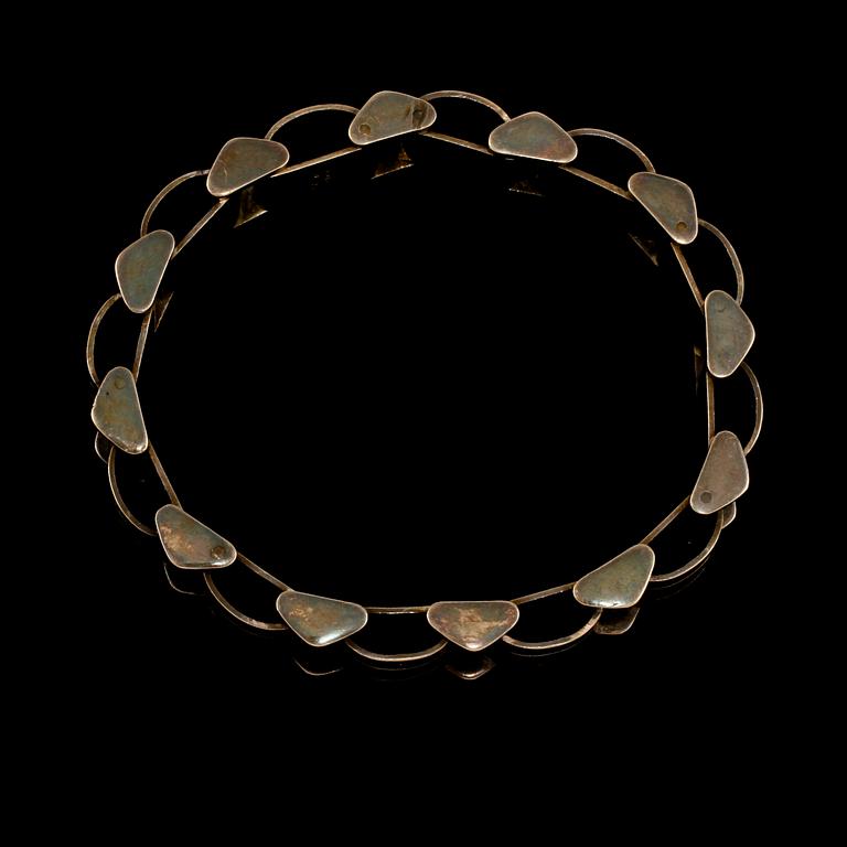 ARMLÄNK, förgylltsilver, Ceson, Göteborg, 1948. Vikt 53 g.