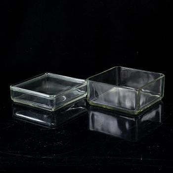 WILHELM WAGENFELD, glas, "Kubus", Vereinigte Lausitzer Glaswerke, Tyskland.