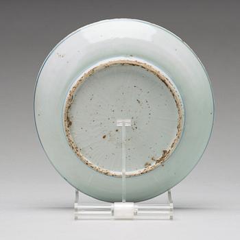 A set of nine blue and white dishes, Ming dynasty, Wanli (1572-1620).