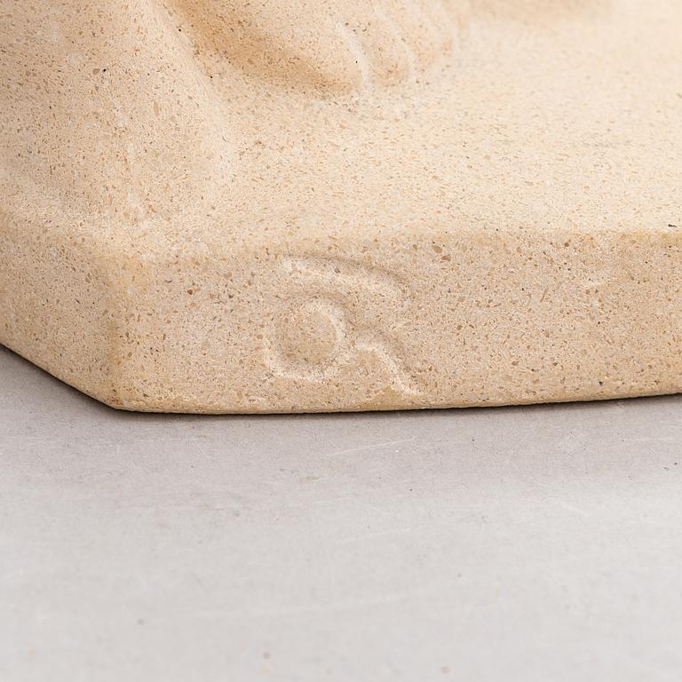 Oskar Raja-aho, sculpture, earthenware, signed.