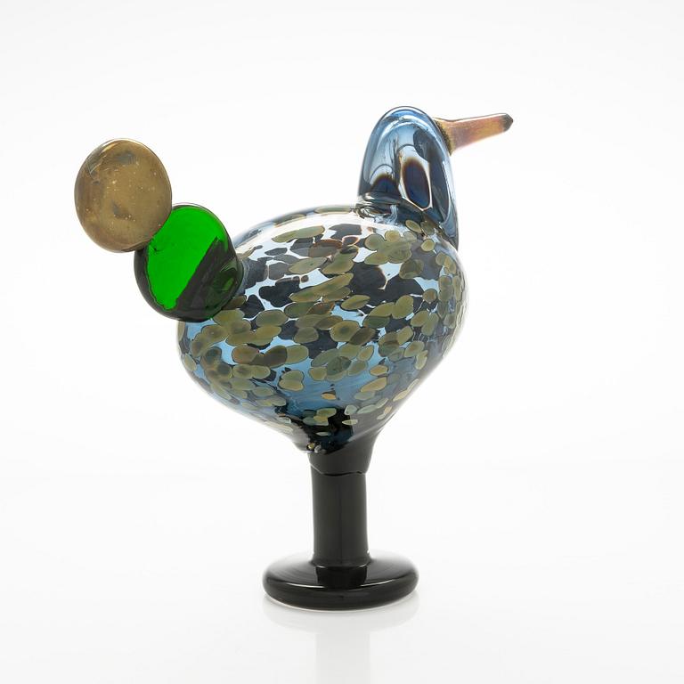 Oiva Toikka, a 'Kiikkuri' glass bird, signed Oiva Toikka Nuutajärvi 1995.