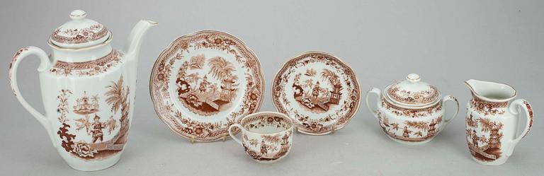 KAFFESERVIS 23 delar, porslin, "Singapore", Arabia. 1900-talets mitt.