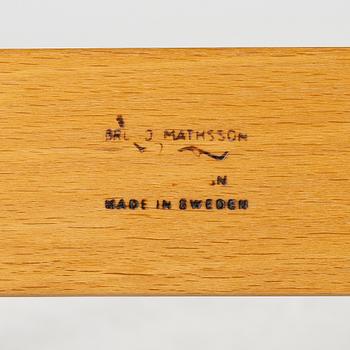 Bruno Mathsson, armchair, "Mina", Mathsson International, second half of the 20th century.